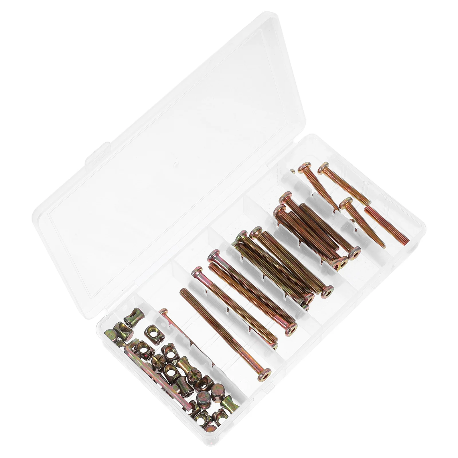 49pcs Hex Socket Screws Barrel Nuts Assortment M6 X 40-80Mm Furniture Repair Home Improvement Bed Frame Assembly Gate
49pcs Hex Socket Screws Barrel Nuts Assortment M6 X 40-80Mm Furniture Repair Home Improvement Bed Frame Assembly Gate