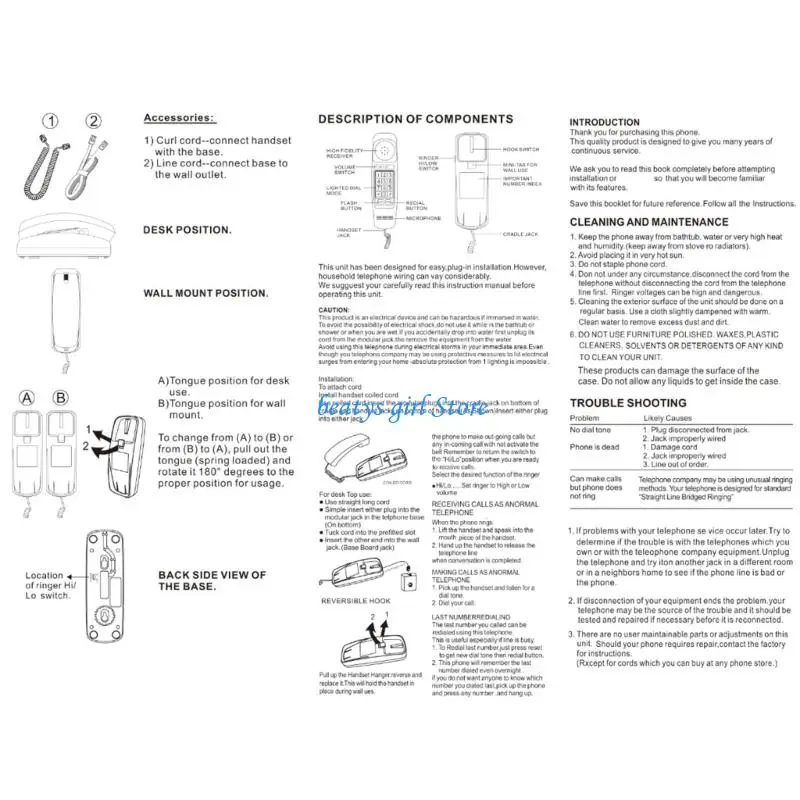 C7AB Basic Corded Phone With Loud twin And Flashing Light For Senior Citizens
C7AB Basic Corded Phone With Loud twin And Flashing Light For Senior Citizens