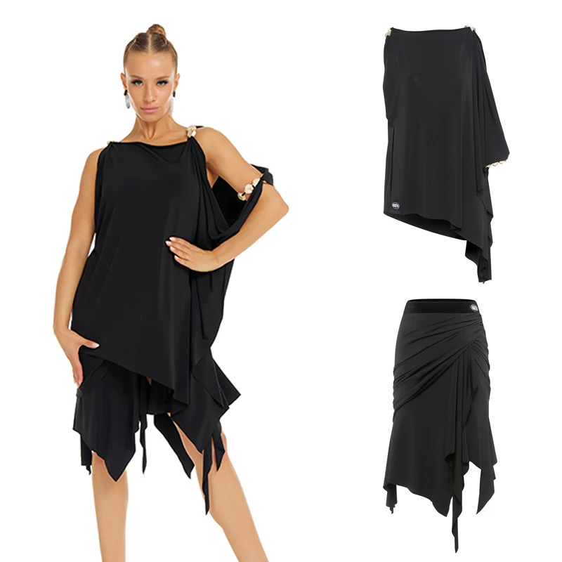 One Sleeve Latin Top Irregular Skirts Women Modern Dancing Suits Adults Chacha Latin Dance Performance Costume Stage Wear 14355
One Sleeve Latin Top Irregular Skirts Women Modern Dancing Suits Adults Chacha Latin Dance Performance Costume Stage Wear 14355