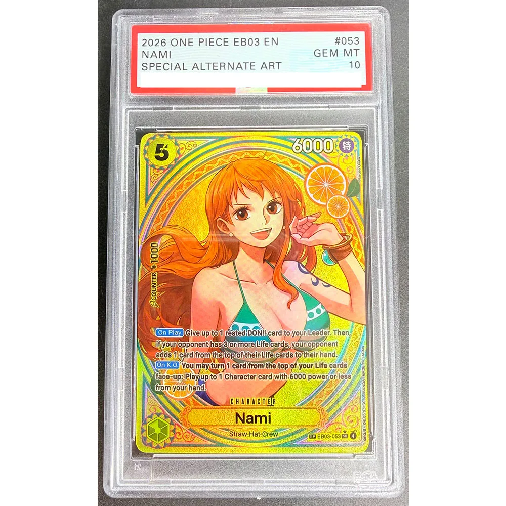 Opcg English Nami One Piece Sp Rating Card Hancock Robin Vivi Reiju Uta Copy Version Anime Collection Cards Gift Toy
Opcg English Nami One Piece Sp Rating Card Hancock Robin Vivi Reiju Uta Copy Version Anime Collection Cards Gift Toy