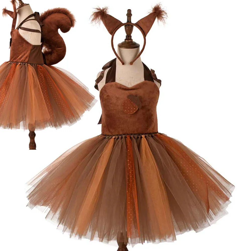 Kids Squirrel Model Children's Dress Tutu Dress Animal Dress Up Costumes Children's Day Performance Costumes Role Playing Suits
Kids Squirrel Model Children's Dress Tutu Dress Animal Dress Up Costumes Children's Day Performance Costumes Role Playing Suits