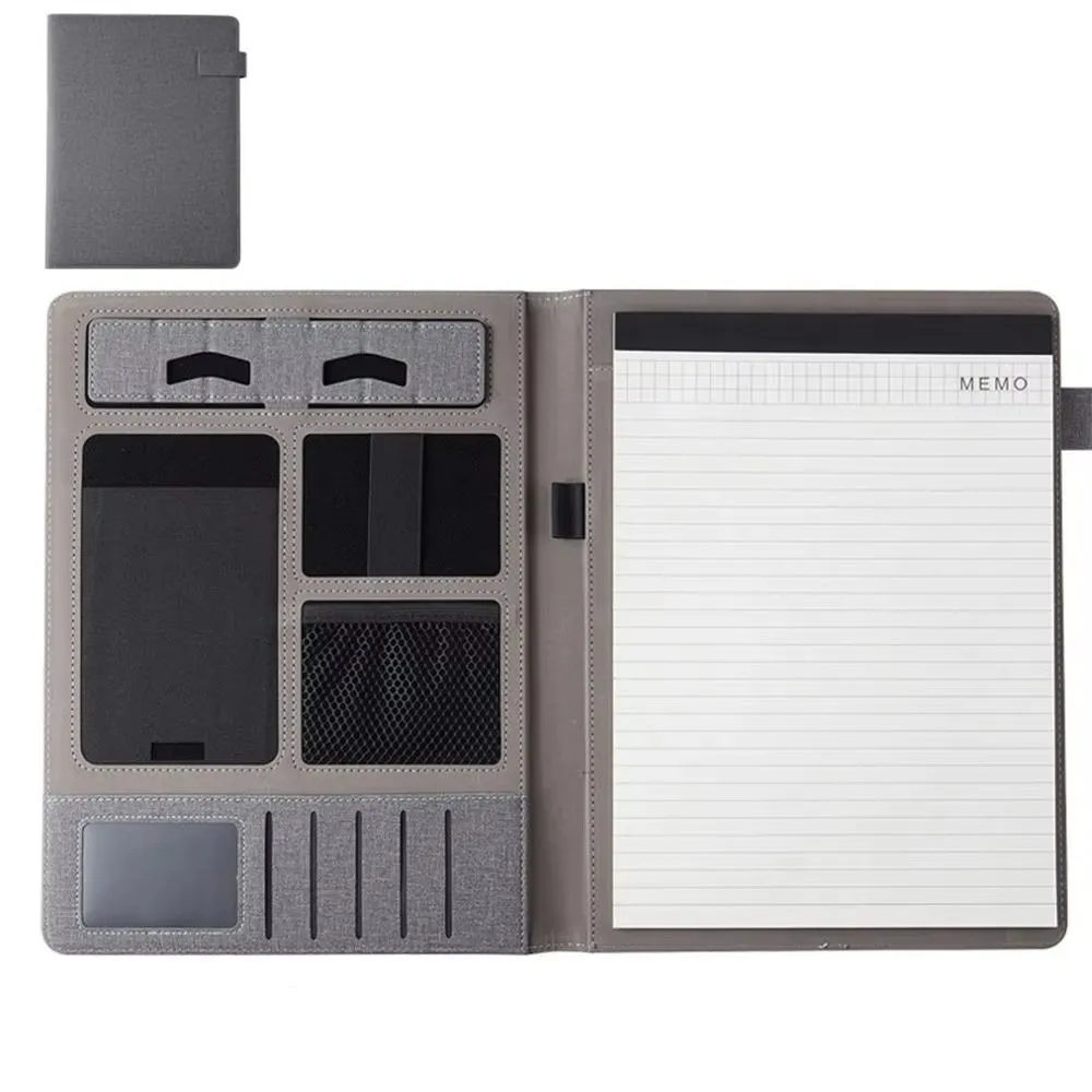 New A4 Padfolio Portfolio Binder PU Leather Portable Meeting Folder Multifunctional Board Folder Business
New A4 Padfolio Portfolio Binder PU Leather Portable Meeting Folder Multifunctional Board Folder Business