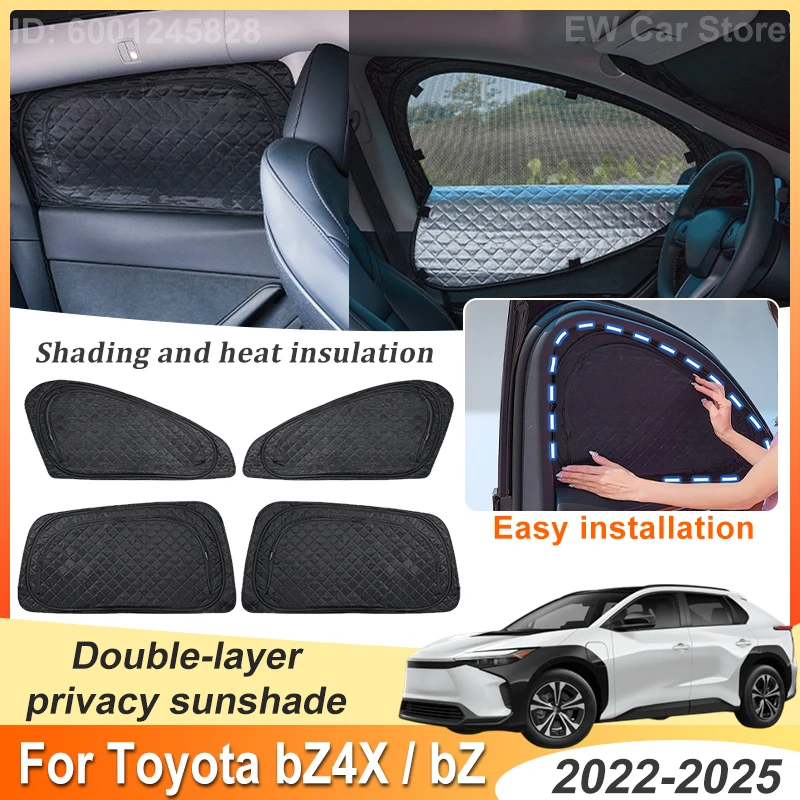 Для Toyota bZ4X bZ EA10: Аксессуары 2024, 2022-2025 – Двухслойная солнцезащитная сетка на окна автомобиля, защита от солнца и посторонних глаз, козырек, детали
Для Toyota bZ4X bZ EA10: Аксессуары 2024, 2022-2025 – Двухслойная солнцезащитная сетка на окна автомобиля, защита от солнца и посторонних глаз, козырек, детали
