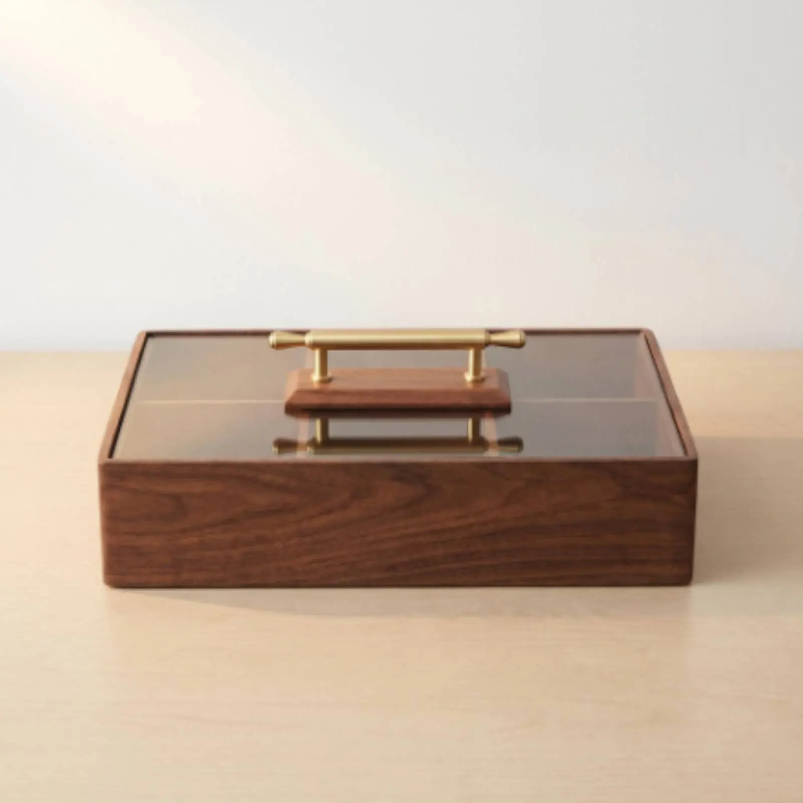 Walnut Lid Snack Box Compartment Design Divided Snack Tray Wooden Fruit Box Multi-Purpose Glass Lid Organizer Easy to Organize
Walnut Lid Snack Box Compartment Design Divided Snack Tray Wooden Fruit Box Multi-Purpose Glass Lid Organizer Easy to Organize
