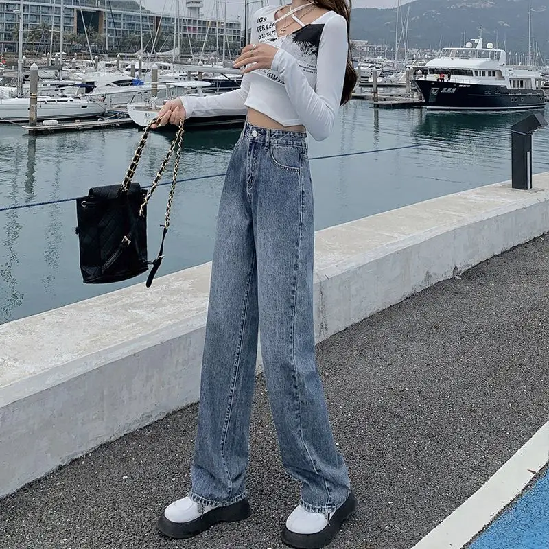 Casual Jeans 2023 New Blue Women Ankle-length Wide Leg Jeans Spring Fall Loose Fashion Straight Trousers Korean Denim Pants XXL
Casual Jeans 2023 New Blue Women Ankle-length Wide Leg Jeans Spring Fall Loose Fashion Straight Trousers Korean Denim Pants XXL