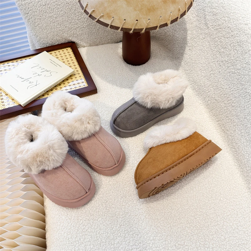 Girls' Clogs Anti-slip Thick-soled Warm Snow Boots Winter Solid Color Simple Casual Flat-bottomed Comfortable Cotton Boots.
Girls' Clogs Anti-slip Thick-soled Warm Snow Boots Winter Solid Color Simple Casual Flat-bottomed Comfortable Cotton Boots.