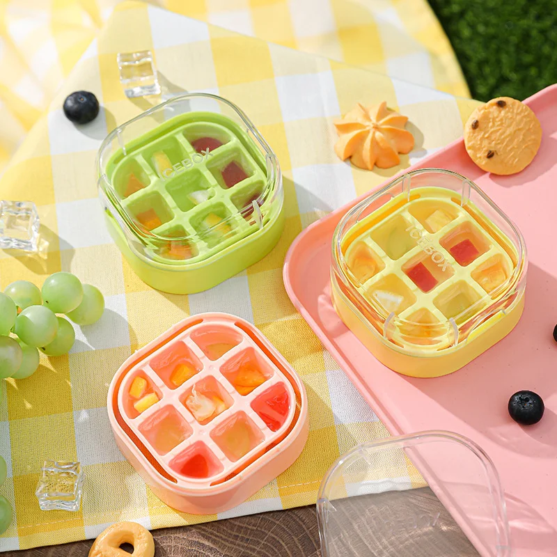 9 Grids Ice Maker Ice Cube Tray With Lid NO TOUCH Silicone Ice Cube Cup For Fridge NO SPILL Ice Mold For Freezer Water Bottle
9 Grids Ice Maker Ice Cube Tray With Lid NO TOUCH Silicone Ice Cube Cup For Fridge NO SPILL Ice Mold For Freezer Water Bottle