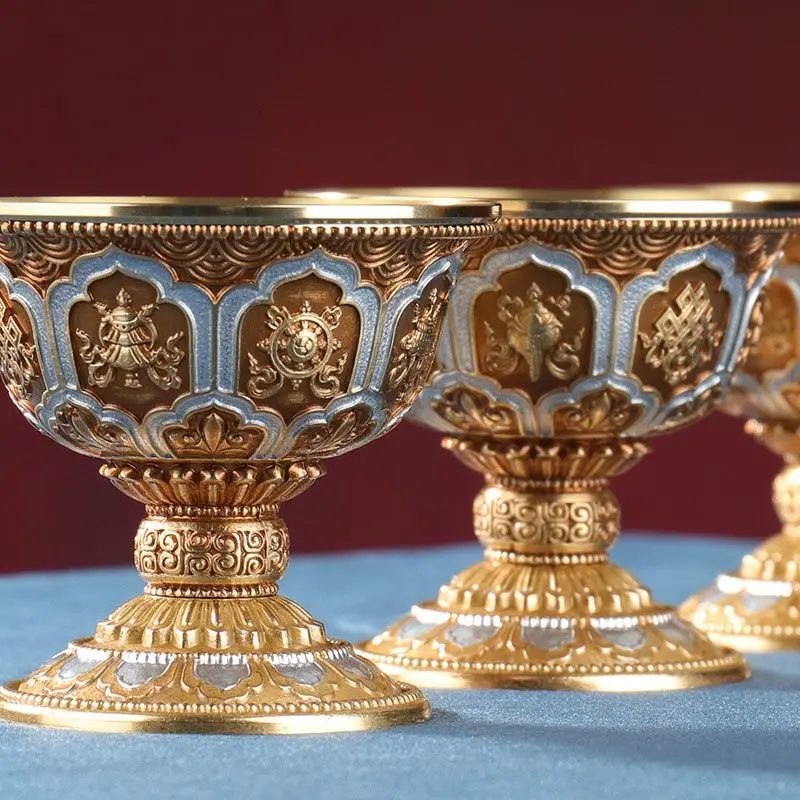 High Footed Water Bowl Carved Patterns Finely Polished Household Copper Bowls Water Cup Ornaments Home Decoration Bowls ZG257
High Footed Water Bowl Carved Patterns Finely Polished Household Copper Bowls Water Cup Ornaments Home Decoration Bowls ZG257