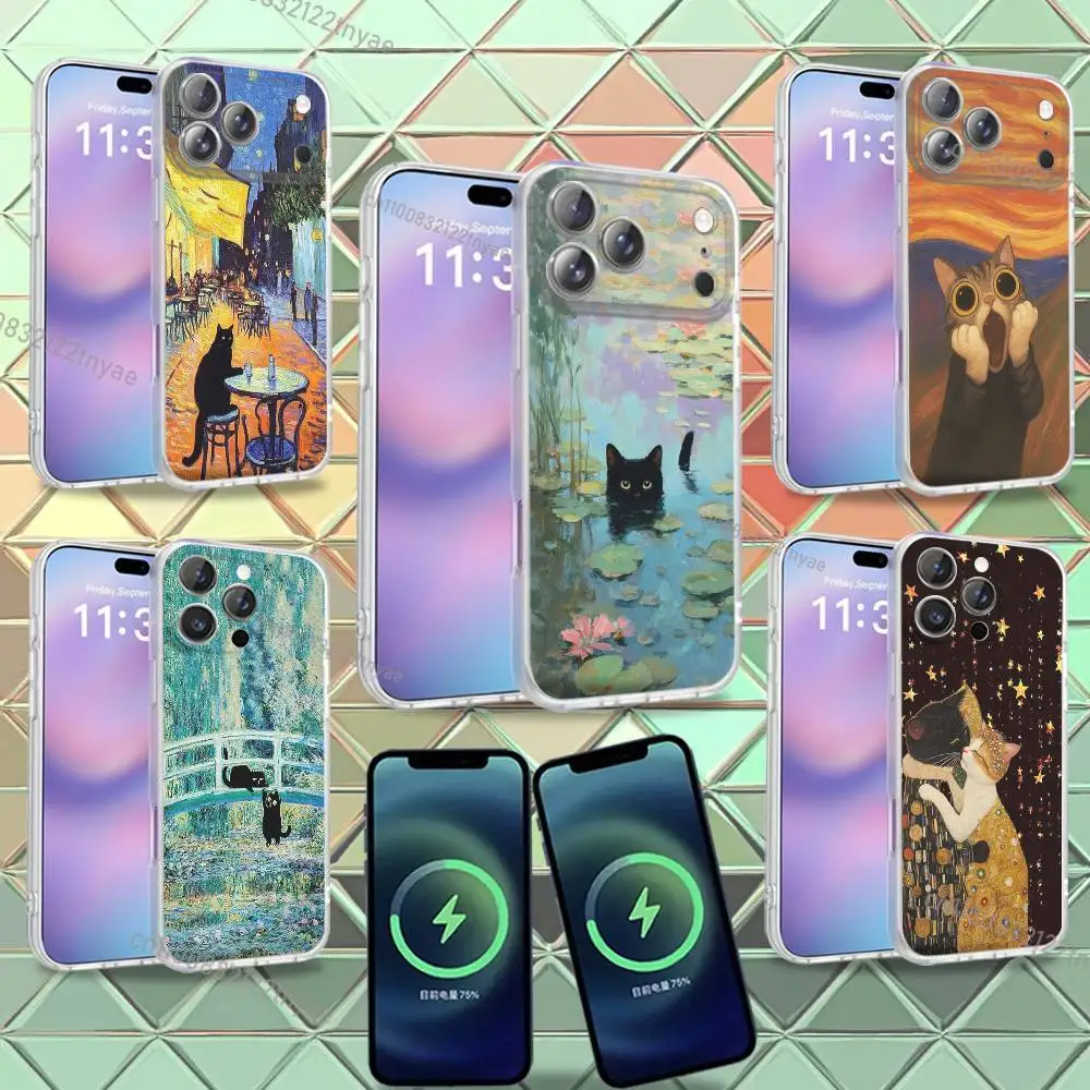 Funny Art Matisse Monet Black Cat Phone Case For iPhone 16,14,11,17,13,15,12,Air,Plus,Pro,Max,E,Mini Frosted fo Magnetic
Funny Art Matisse Monet Black Cat Phone Case For iPhone 16,14,11,17,13,15,12,Air,Plus,Pro,Max,E,Mini Frosted fo Magnetic