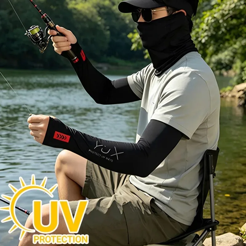 Motorcycle Arm Sleeves UV Protection Cooling Ice Silk Sleeves Summer Sun Block Breathable Quick Dry for Cycling Driving Fishing
Motorcycle Arm Sleeves UV Protection Cooling Ice Silk Sleeves Summer Sun Block Breathable Quick Dry for Cycling Driving Fishing
