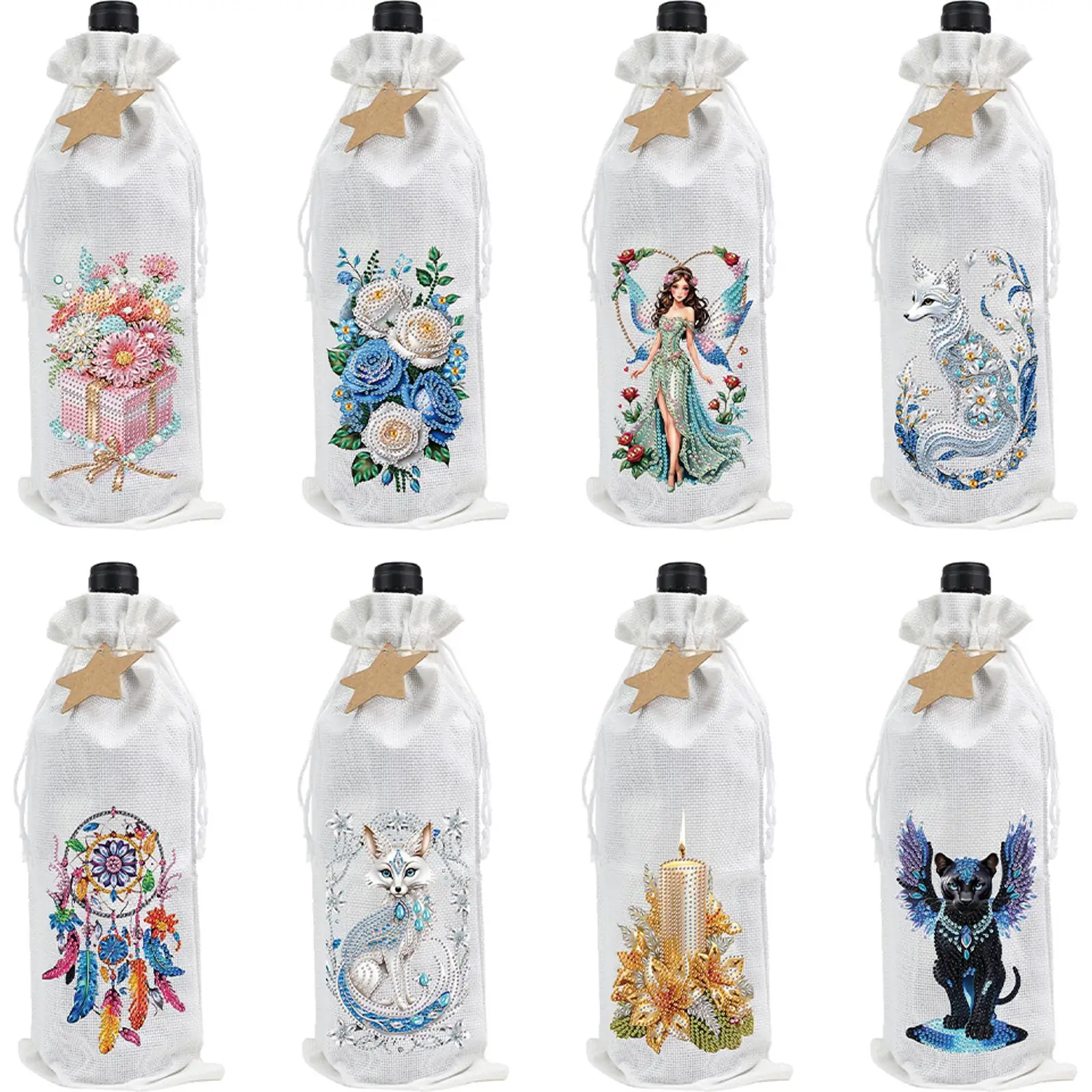 DIY Diamond Painting Red Wine Bottle Bag Creative Diamond Art Wine Bottle Bags Covers for Wedding Birthday Holiday
DIY Diamond Painting Red Wine Bottle Bag Creative Diamond Art Wine Bottle Bags Covers for Wedding Birthday Holiday
