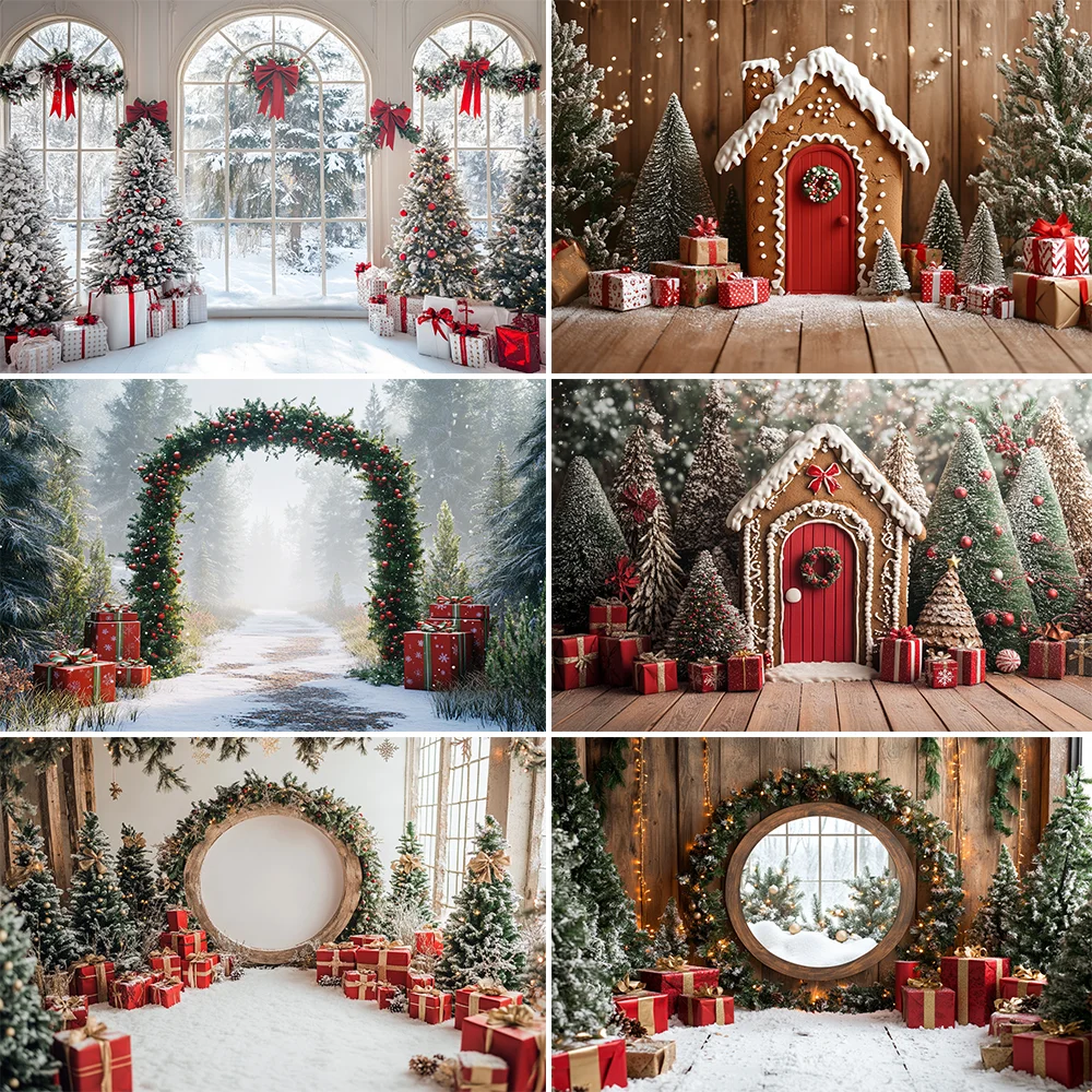 Interior Christmas Decoration Backdrop Arched Wreath Xmas Tree Gift Kids Portrait Party Decor Backgrounds for Photographs
Interior Christmas Decoration Backdrop Arched Wreath Xmas Tree Gift Kids Portrait Party Decor Backgrounds for Photographs