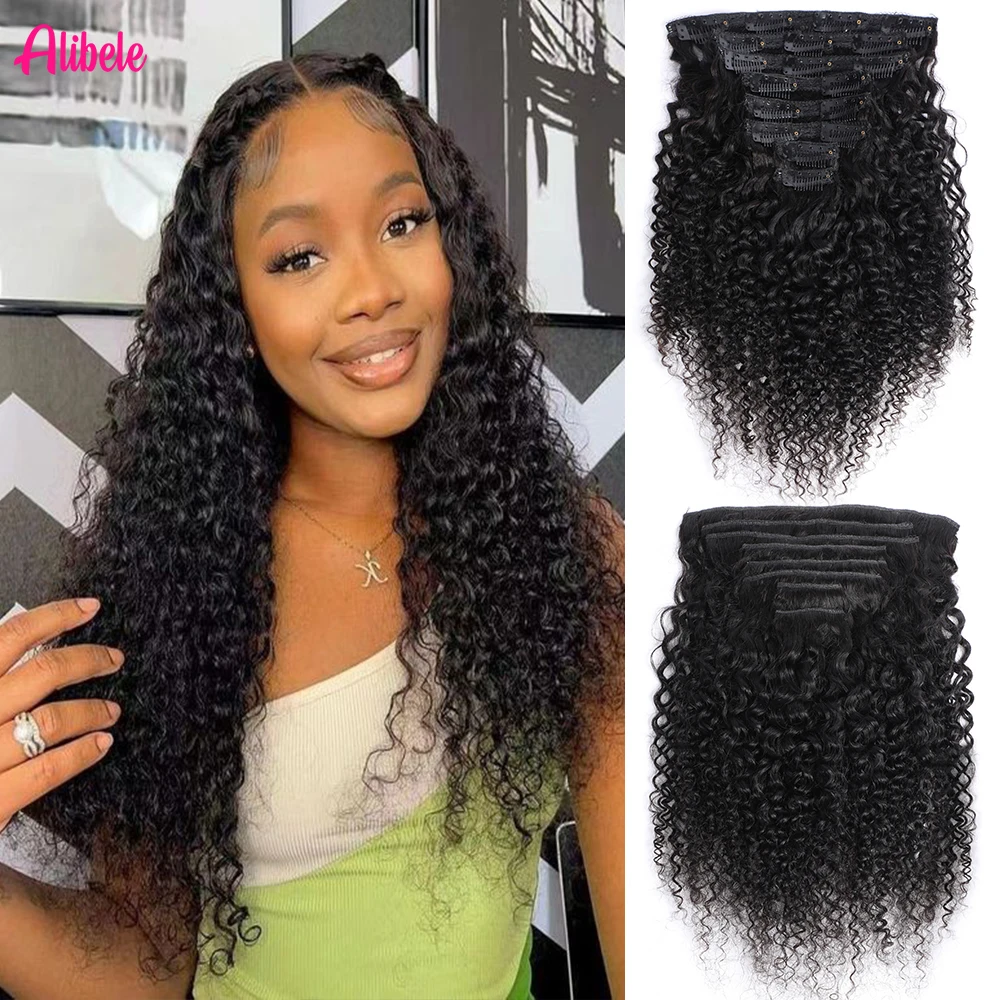 Alibele Wholesale Natural Black Easy Install For Women Burmese Human Hair Clip In Hair Extension Kinky Curly Clip Ins Human Hair
Alibele Wholesale Natural Black Easy Install For Women Burmese Human Hair Clip In Hair Extension Kinky Curly Clip Ins Human Hair