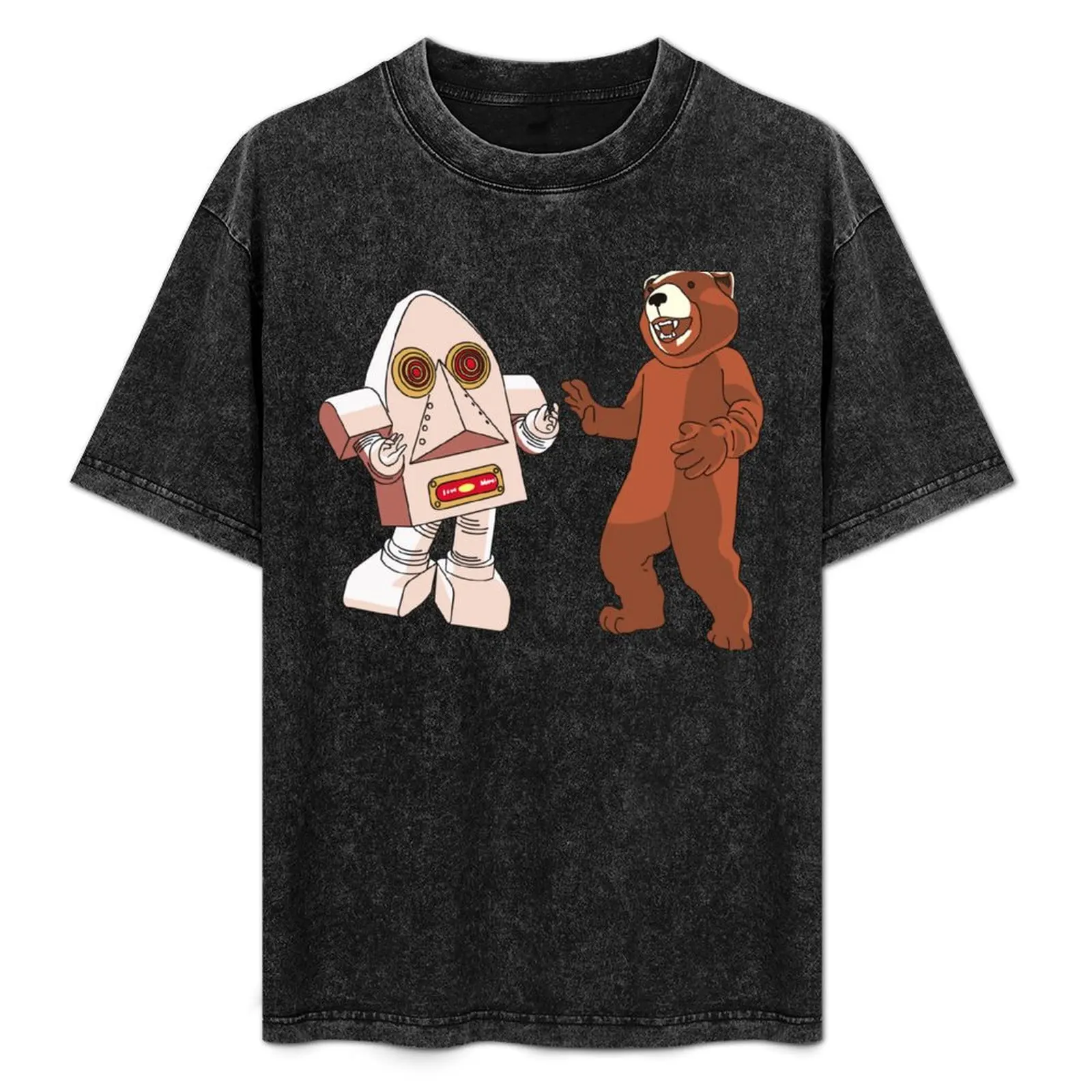 Robot Bear Talk Show T-Shirt graphic tee shirt for a boy sports fans men clothings
Robot Bear Talk Show T-Shirt graphic tee shirt for a boy sports fans men clothings