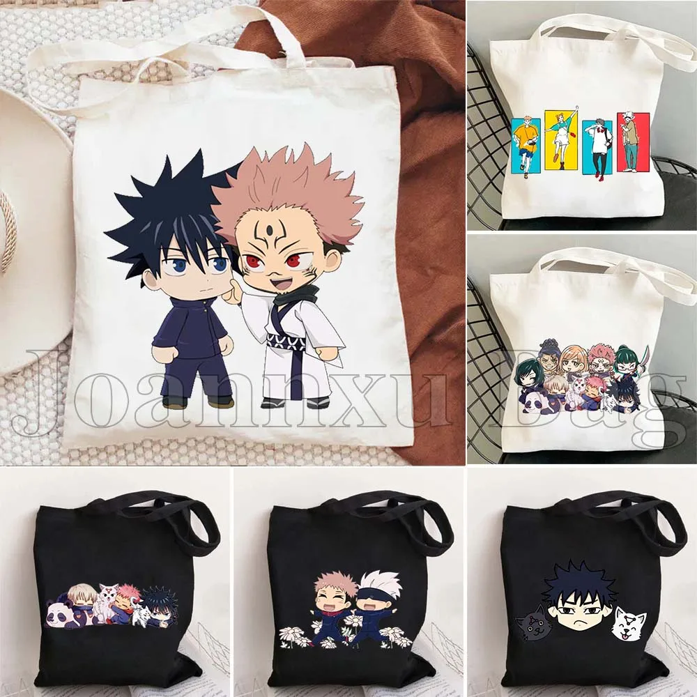 Funny Chibi Jujustu Kaisen Yuji Gojo Cute Anime Boys For Fan Gift Women Canvas Printed Tote Bag Shopper Casual Harajuku Handbag
Funny Chibi Jujustu Kaisen Yuji Gojo Cute Anime Boys For Fan Gift Women Canvas Printed Tote Bag Shopper Casual Harajuku Handbag