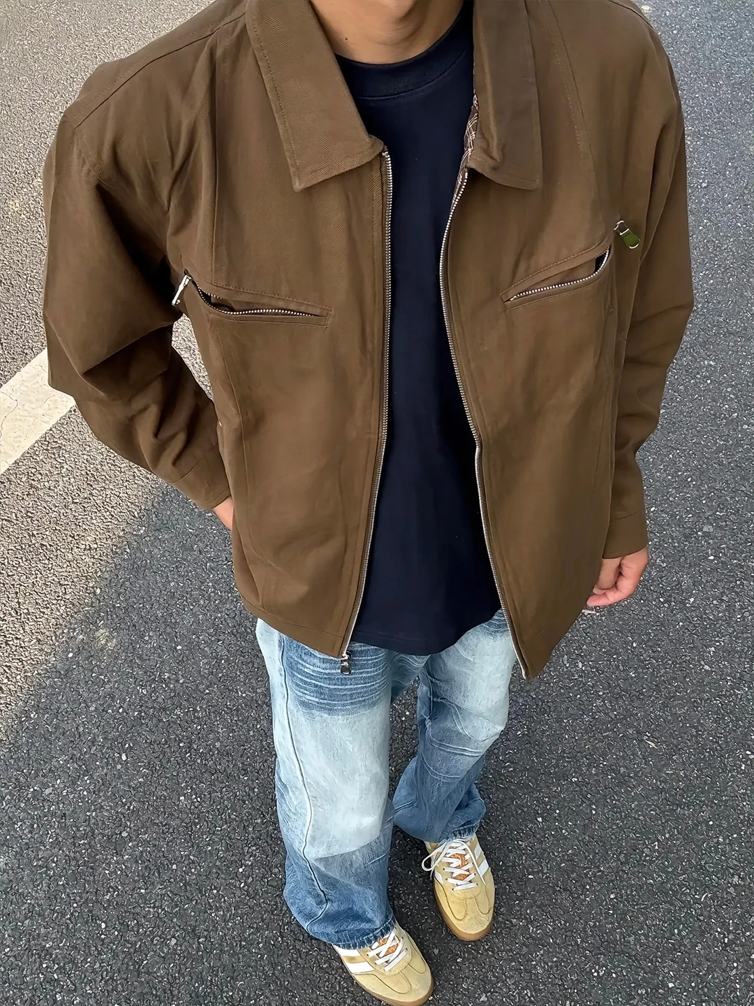 Khaki Harrington Workwear Jaet Men's ort Sle Turn-down Collar American Sle Cleanfit Premium Feel ort Coat
Khaki Harrington Workwear Jaet Men's ort Sle Turn-down Collar American Sle Cleanfit Premium Feel ort Coat