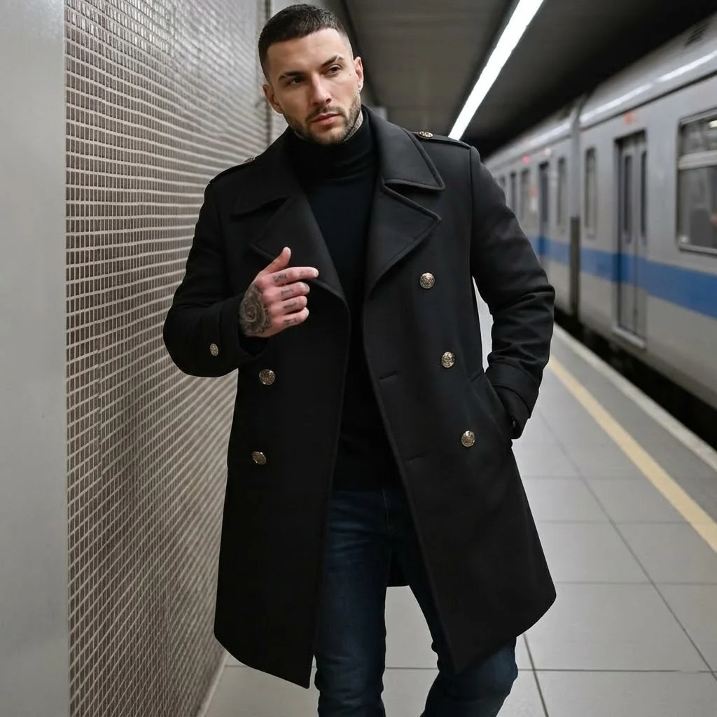 Men's Double Breasted Jacket Autumn Winter New Thickened Warm Fashion Popular Long Coats Men Casual Outwear
Men's Double Breasted Jacket Autumn Winter New Thickened Warm Fashion Popular Long Coats Men Casual Outwear