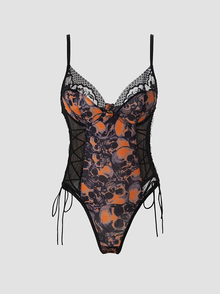 Woman's Sexy Slim-fit Bodysuit Mesh Lace Backless Corset Elegant Sweet Sleeveless Lace Up Lingerie Fashion One Piece Clothing
Woman's Sexy Slim-fit Bodysuit Mesh Lace Backless Corset Elegant Sweet Sleeveless Lace Up Lingerie Fashion One Piece Clothing