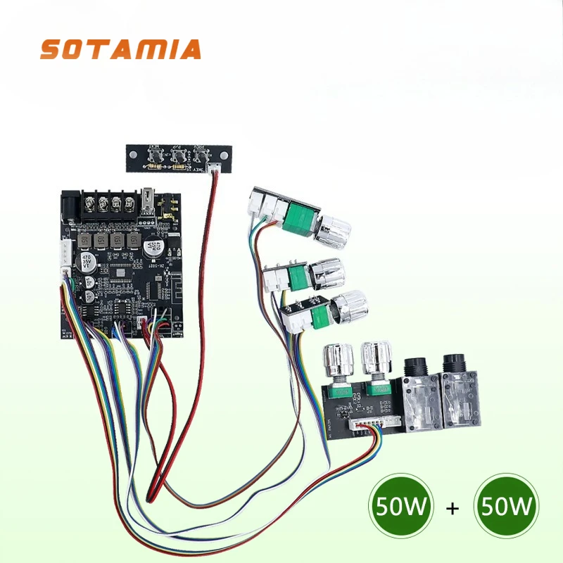 SOTAMIA TPA3116D2 Микрофонный усилитель мощности 50Вт x 2, двухканальный Bluetooth-усилитель, усилитель звука для домашней аудиосистемы
SOTAMIA TPA3116D2 Микрофонный усилитель мощности 50Вт x 2, двухканальный Bluetooth-усилитель, усилитель звука для домашней аудиосистемы