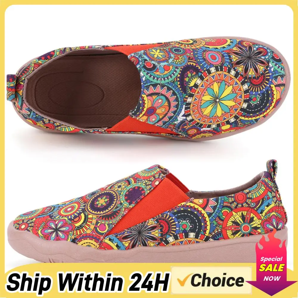 Women Loafers Canvas Walking Shoes Comfortable Casual Travel Shoes Ethnic Style Lightweight Walking Loafers for Outdoor Travel
Women Loafers Canvas Walking Shoes Comfortable Casual Travel Shoes Ethnic Style Lightweight Walking Loafers for Outdoor Travel