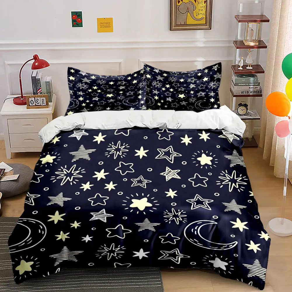 "Night Sky Starry Set" Multiple sizes kid's and adults' bedroom Exquisite 3PC bedding set, gift
"Night Sky Starry Set" Multiple sizes kid's and adults' bedroom Exquisite 3PC bedding set, gift