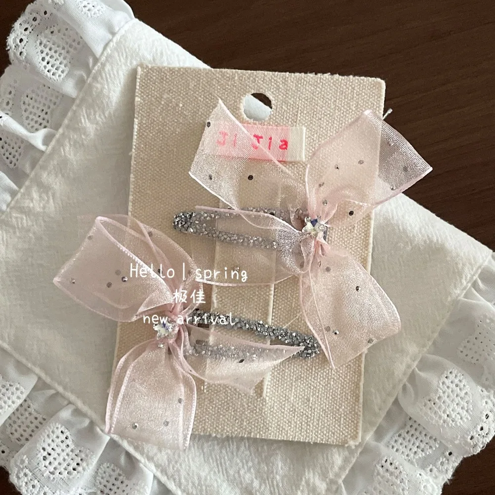 Sweet Mesh Butterfly Hair Tie with Rhinestones for Girls 2Pcs/Set Princess Bow Clip Kids Headwear Hair Tie Accessories Headwear
Sweet Mesh Butterfly Hair Tie with Rhinestones for Girls 2Pcs/Set Princess Bow Clip Kids Headwear Hair Tie Accessories Headwear