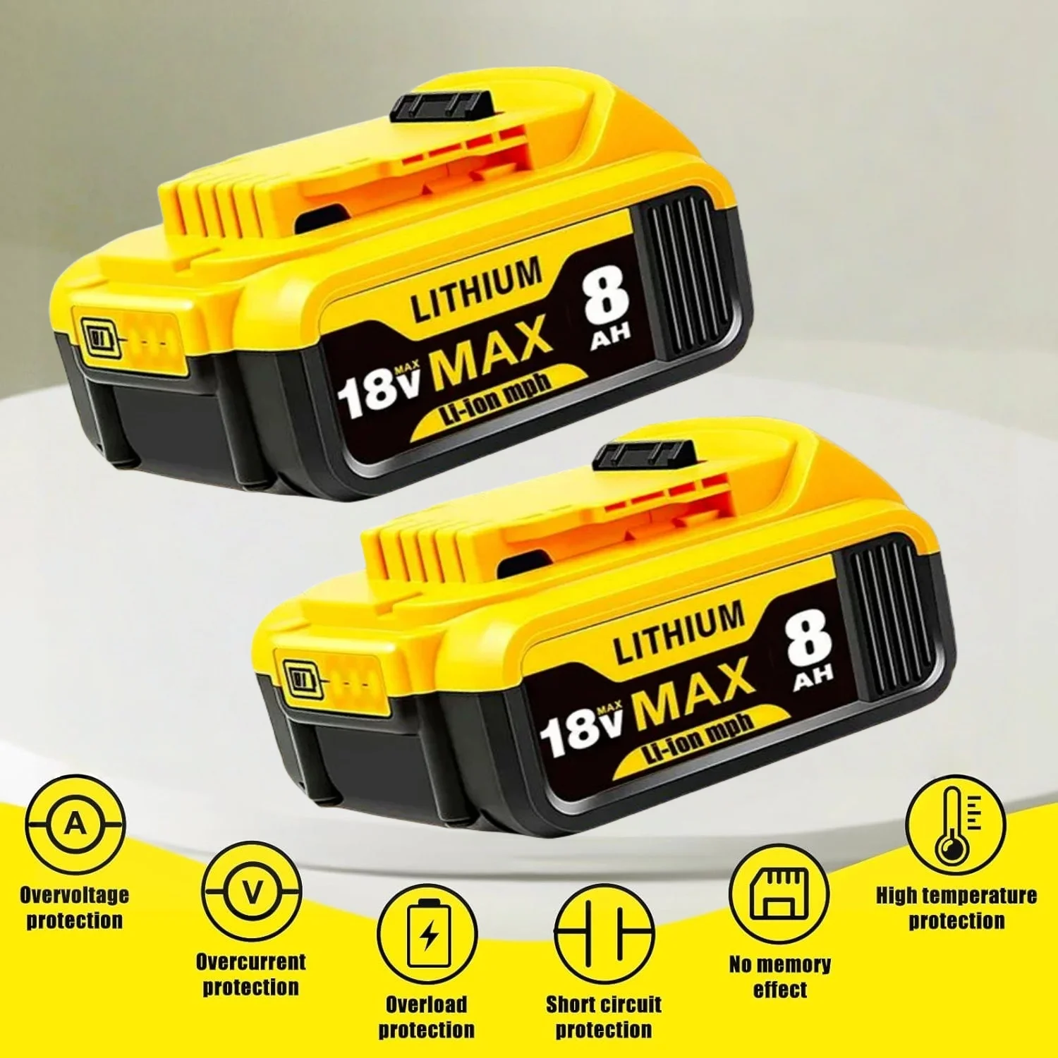 100% Original 18V hBattery Compatible DeWalt power Tools DCF887 DCG405 DCD791 DCF922 20V Lithium Battery Replacement
100% Original 18V hBattery Compatible DeWalt power Tools DCF887 DCG405 DCD791 DCF922 20V Lithium Battery Replacement