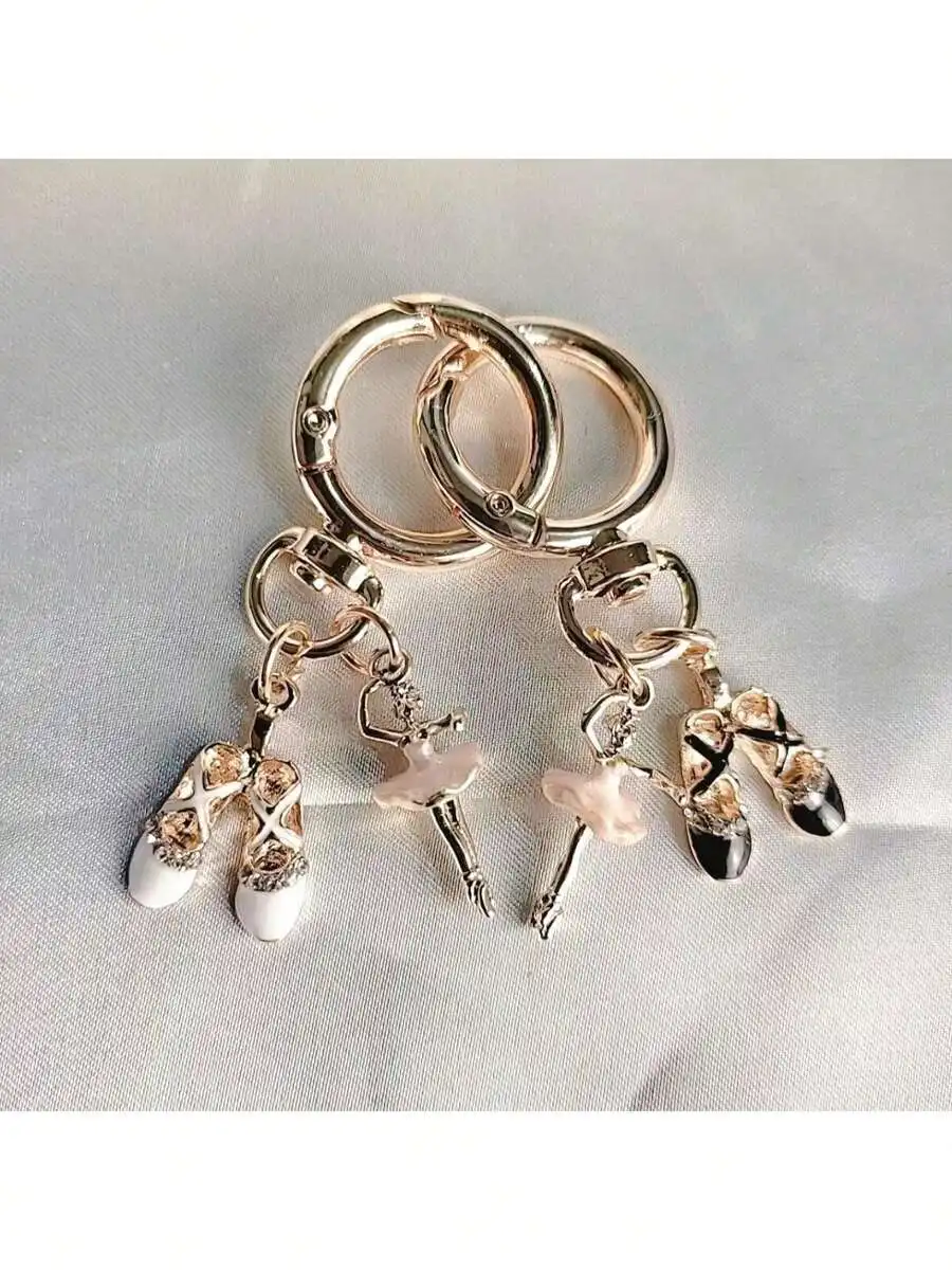 Ballet Shoe And Dancer Figurine Keychain For Women Car Bag Charm
Ballet Shoe And Dancer Figurine Keychain For Women Car Bag Charm
