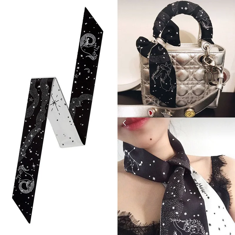 Taro 12 Zodiac Signs Silk Scarf Women's Sash Bag Handle Simulation Silk Small Silk Scarf Scarf Wrap Versatile Fashion Accessory
Taro 12 Zodiac Signs Silk Scarf Women's Sash Bag Handle Simulation Silk Small Silk Scarf Scarf Wrap Versatile Fashion Accessory