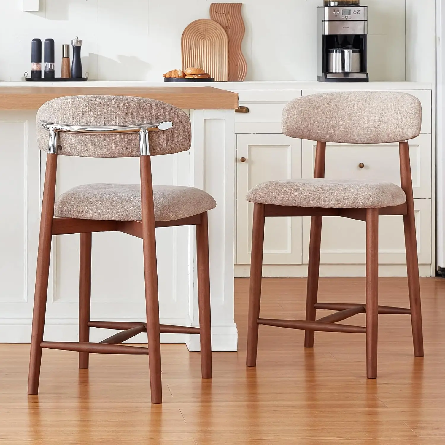 Solid Wood Bar Stools Set of 2 25in Counter Height Fabric Upholstery Kitchen Island Home Bar Use Custom
Solid Wood Bar Stools Set of 2 25in Counter Height Fabric Upholstery Kitchen Island Home Bar Use Custom