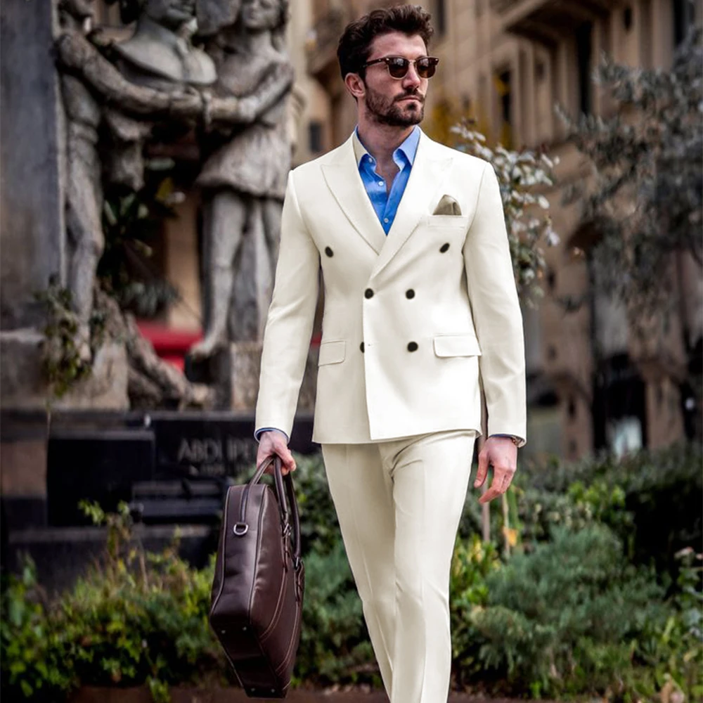 2 Piece Set Double Breasted Suit Men Slim Fit Mens Blazer Pants Sets Wedding Prom Homeco
2 Piece Set Double Breasted Suit Men Slim Fit Mens Blazer Pants Sets Wedding Prom Homeco