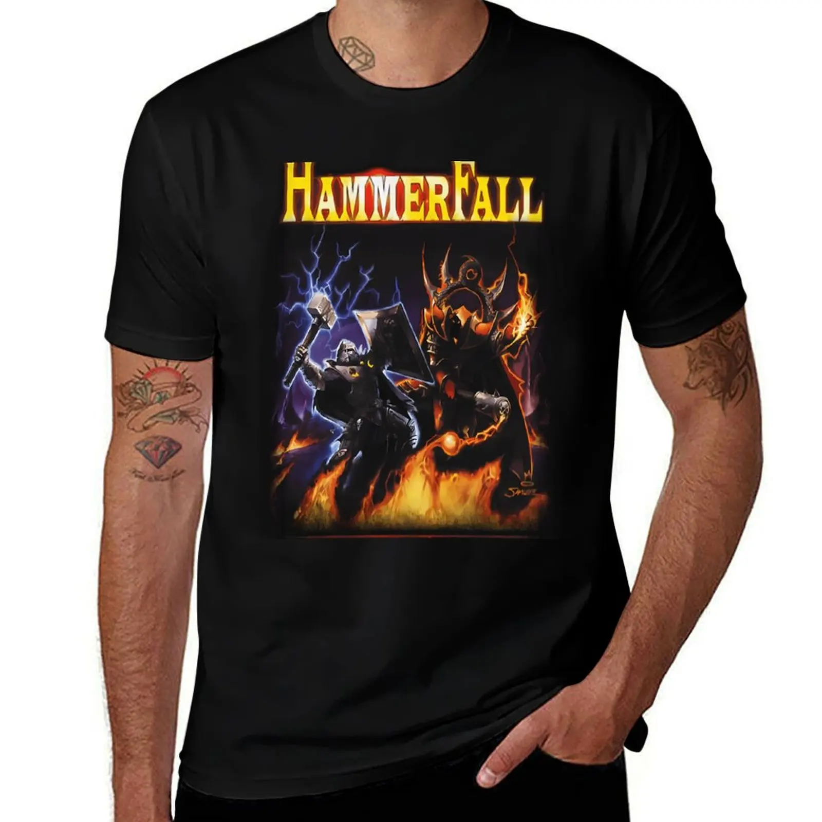 Hammerfall - Crimson Thunder T-Shirt baggy shirts for a boy new edition funny costumes plain black t shirts men
Hammerfall - Crimson Thunder T-Shirt baggy shirts for a boy new edition funny costumes plain black t shirts men