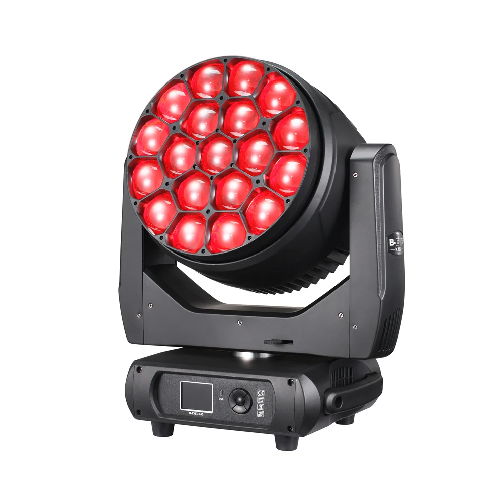 Professional Stage Lighting Led Moving Head Light DJ Lighting Equipments 19x40w Rgbw 4in1 Bee Eye Led Stage Light For Disco Lumi
Professional Stage Lighting Led Moving Head Light DJ Lighting Equipments 19x40w Rgbw 4in1 Bee Eye Led Stage Light For Disco Lumi