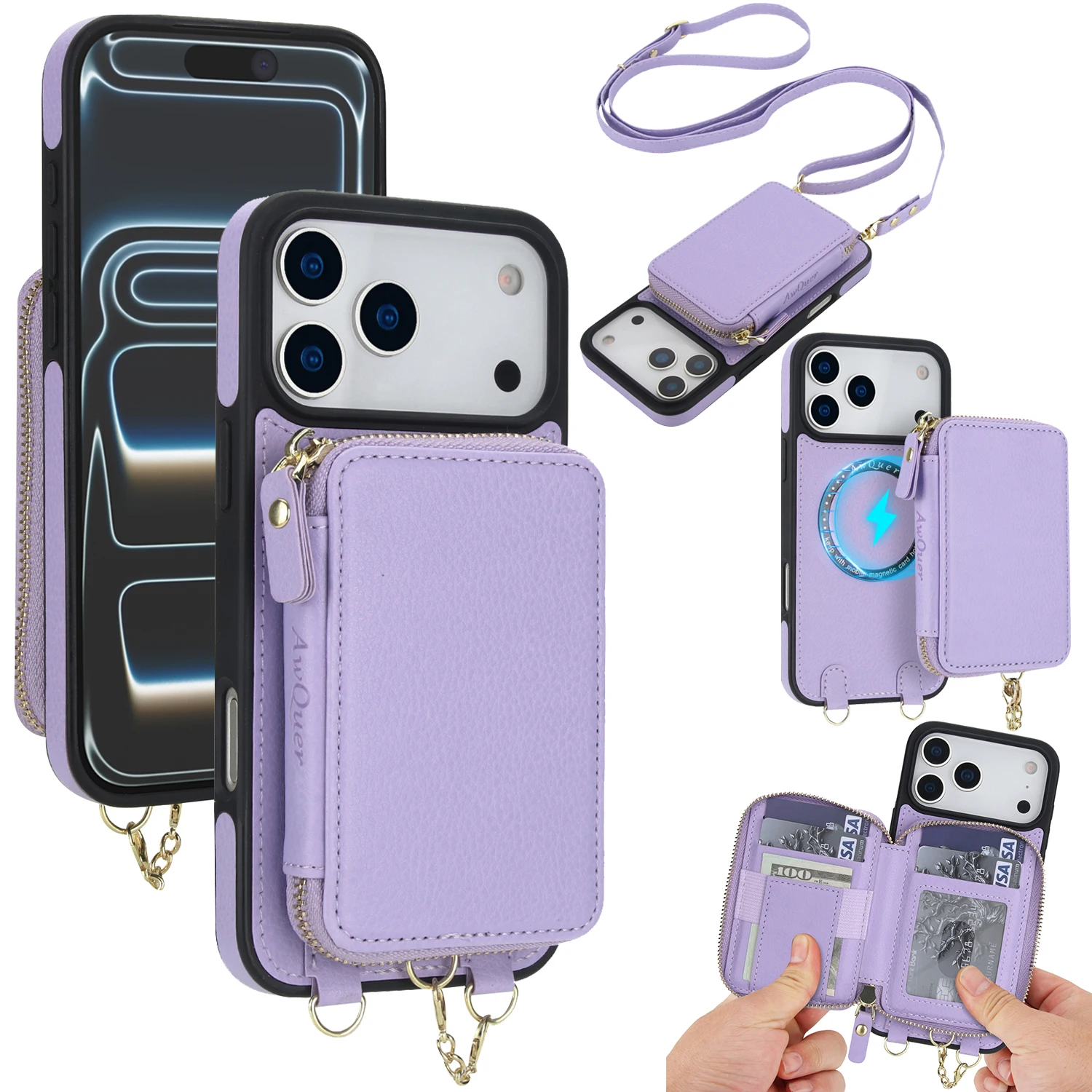 2 in 1 Detachable Crossbody Magnetic Cards Solt Wallet Leather Case For iPhone 17 Pro Max 16 Plus 15 14 13 12 Shockproof Cover
2 in 1 Detachable Crossbody Magnetic Cards Solt Wallet Leather Case For iPhone 17 Pro Max 16 Plus 15 14 13 12 Shockproof Cover