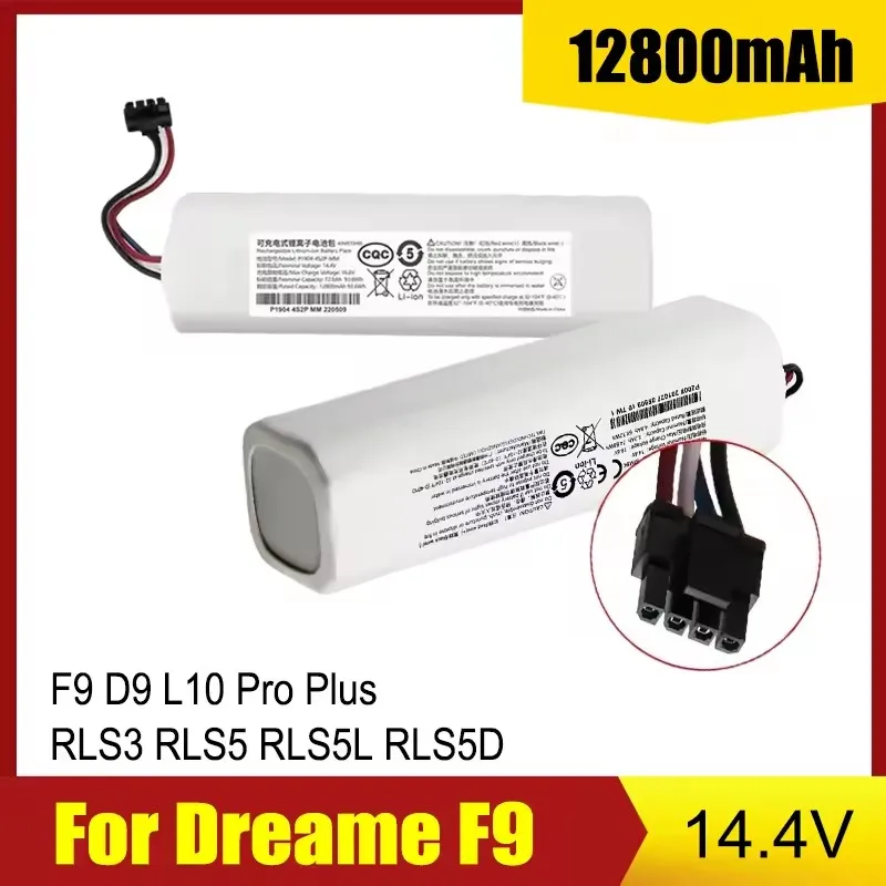 14.4V 9800mAh Li-Ion Replacement Battery for Dreame D9 F9 L10, D9 Pro, D9 MAX, D10 Plus, D10s, L10s Ultra Series Vacuum Cleaner.
14.4V 9800mAh Li-Ion Replacement Battery for Dreame D9 F9 L10, D9 Pro, D9 MAX, D10 Plus, D10s, L10s Ultra Series Vacuum Cleaner.
