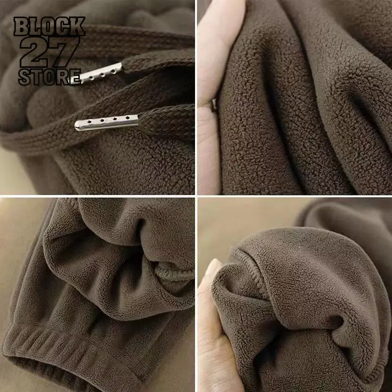Mens Sweatpants Harajuku Autumn Winter Heavy Double Sided Polar Fleece Warm Straight Casual Joggers Thickened Soft Comfortable
Mens Sweatpants Harajuku Autumn Winter Heavy Double Sided Polar Fleece Warm Straight Casual Joggers Thickened Soft Comfortable