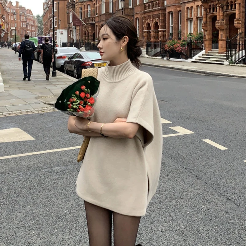 2025 spring new sweater jacket tops Turtleneck Pullover Shawls woman clothing Knitted Irregular Fashion Loose Coat outerwears
2025 spring new sweater jacket tops Turtleneck Pullover Shawls woman clothing Knitted Irregular Fashion Loose Coat outerwears