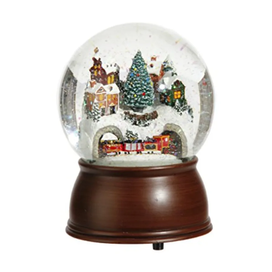 Raz 6.5-inch Musical House and Moving Train Glitter Globe
Raz 6.5-inch Musical House and Moving Train Glitter Globe