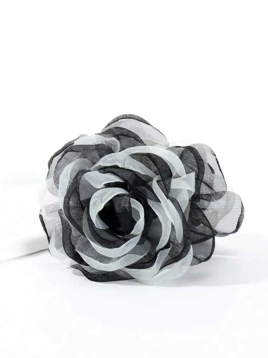 10cm Oversized Mesh Rose Flower Hair Claw Clip For Women
10cm Oversized Mesh Rose Flower Hair Claw Clip For Women