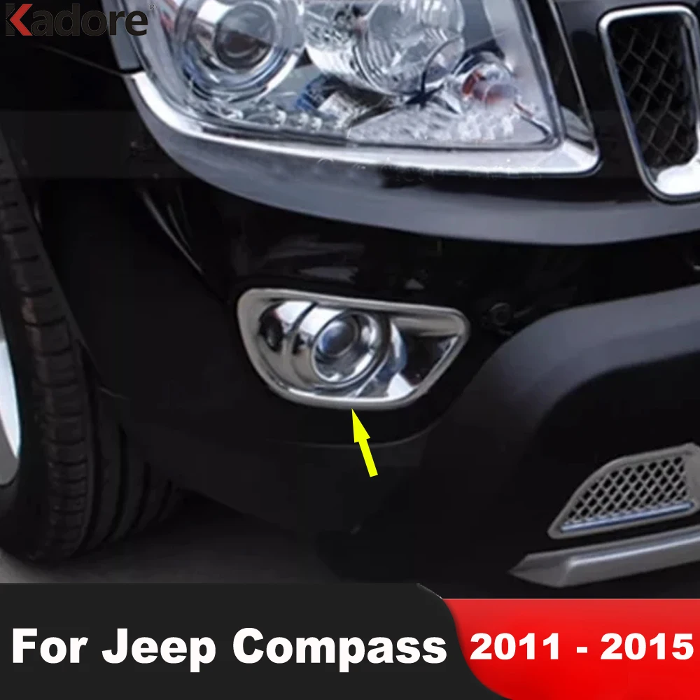 Front Fog Light Lamp Cover Trim For Jeep Compass 2011 2012 2013 2014 2015 Chrome Car Head Foglight Bezel Trims Accessories
Front Fog Light Lamp Cover Trim For Jeep Compass 2011 2012 2013 2014 2015 Chrome Car Head Foglight Bezel Trims Accessories