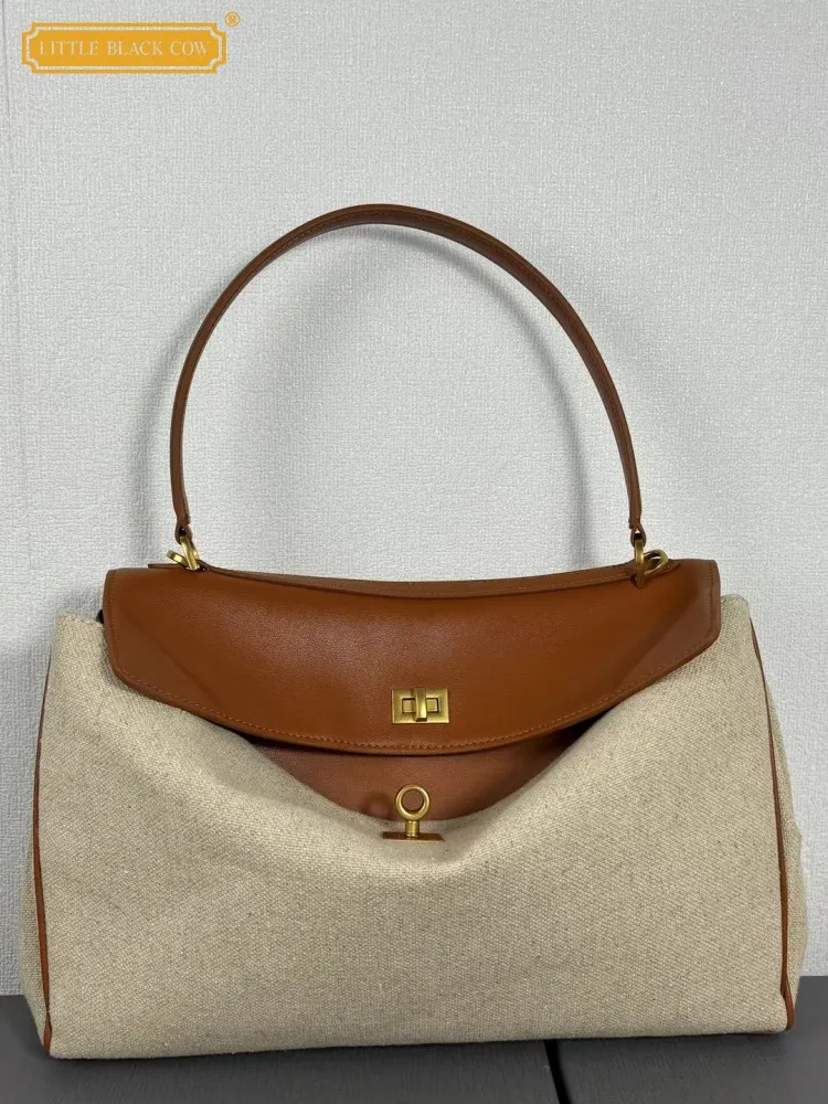 Elegant Office Ladies Vintage Singel Shoulder Bag High Quality Tote Handbag Women Spliced Split Leather Fashion Crossbody Bags
Elegant Office Ladies Vintage Singel Shoulder Bag High Quality Tote Handbag Women Spliced Split Leather Fashion Crossbody Bags