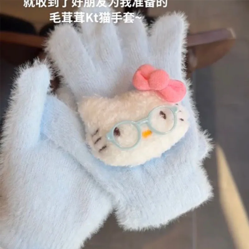 Kawaii Sanrio KT Cat Anime Gloves Cute Cartoon Plush Cold-Proof Gloves Five-Finger Gloves Plush Gloves Girl Gifts
Kawaii Sanrio KT Cat Anime Gloves Cute Cartoon Plush Cold-Proof Gloves Five-Finger Gloves Plush Gloves Girl Gifts