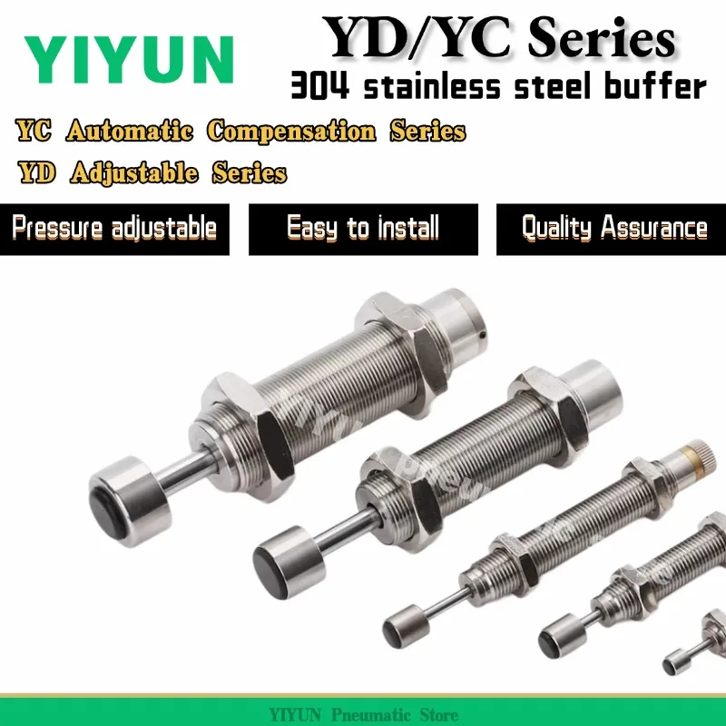1PC 304 stainless steel hydraulic buffer YD2525-5R YD2540 YD2550 2725 2750 3025 3035 3325 3350 3625 YD3650-5R YD Series YIYUN
1PC 304 stainless steel hydraulic buffer YD2525-5R YD2540 YD2550 2725 2750 3025 3035 3325 3350 3625 YD3650-5R YD Series YIYUN