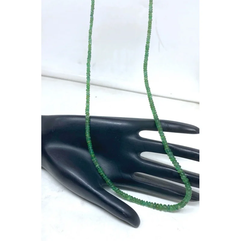 Elegant Colombian Emerald Necklace 20” Round Smooth Gemstone Beads Silver Clasp
Elegant Colombian Emerald Necklace 20” Round Smooth Gemstone Beads Silver Clasp