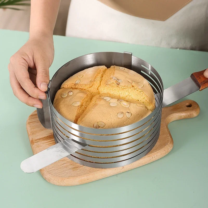Adjustable Round Cake Cutter, Stainless Steel, Bread Slicer, 6 Layers, Mousse Ring Mould, Baking Tool, 6-8Inch Baking mold Molds
Adjustable Round Cake Cutter, Stainless Steel, Bread Slicer, 6 Layers, Mousse Ring Mould, Baking Tool, 6-8Inch Baking mold Molds