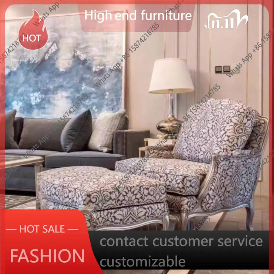 RP High-end custom American furniture neoclassical European post-modern Meike leisure sofa fabric single sofa
RP High-end custom American furniture neoclassical European post-modern Meike leisure sofa fabric single sofa