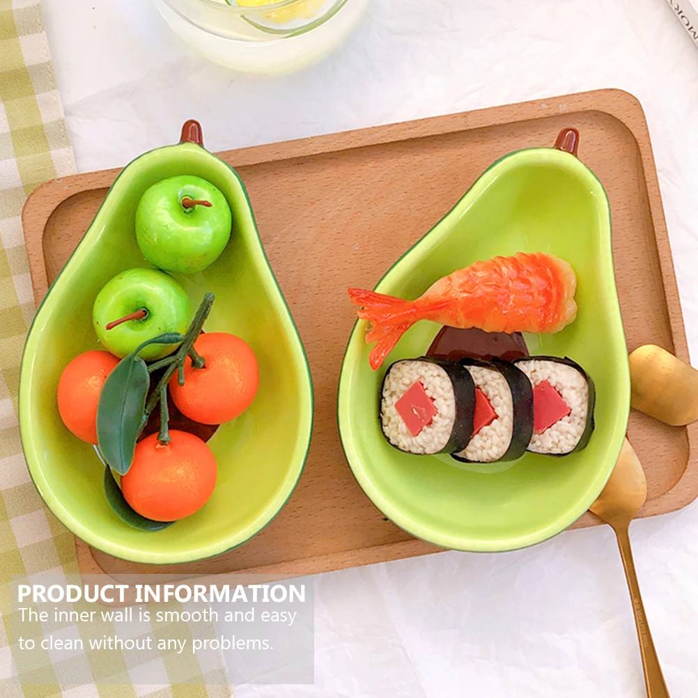 1Pcs Avocado Shape Ceramic Dish Practical Exquisite Detail Salad Fruit Appetizer Dessert Plate Food Container
1Pcs Avocado Shape Ceramic Dish Practical Exquisite Detail Salad Fruit Appetizer Dessert Plate Food Container
