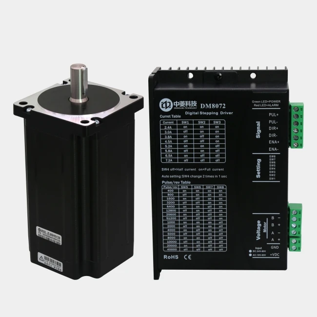 High Power Low Fever 2 Phase Nema34 86mm 12.2N.m 6A Digital Electric Brushless Stepper Servo Motor and Driver with Pulse signal
High Power Low Fever 2 Phase Nema34 86mm 12.2N.m 6A Digital Electric Brushless Stepper Servo Motor and Driver with Pulse signal