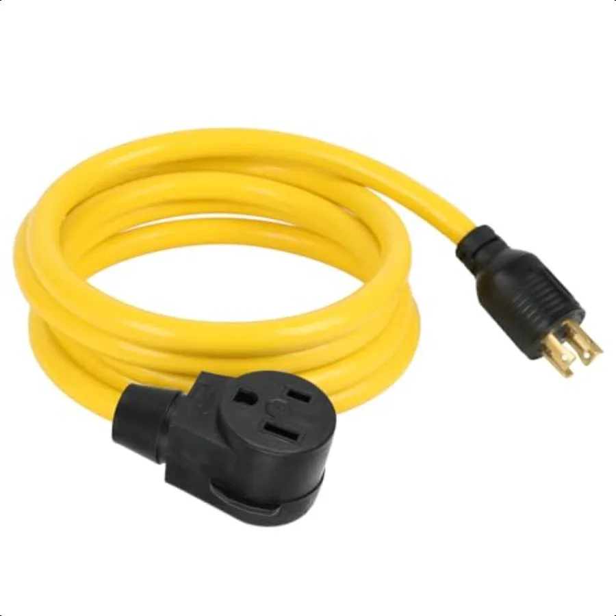 10FT NEMA L1430P to 650R Plug ExtensionCordWelder Adapter Cord for RV EV Generator Welder Dryer 3 Prong to 4 Prong Welder Gener
10FT NEMA L1430P to 650R Plug ExtensionCordWelder Adapter Cord for RV EV Generator Welder Dryer 3 Prong to 4 Prong Welder Gener
