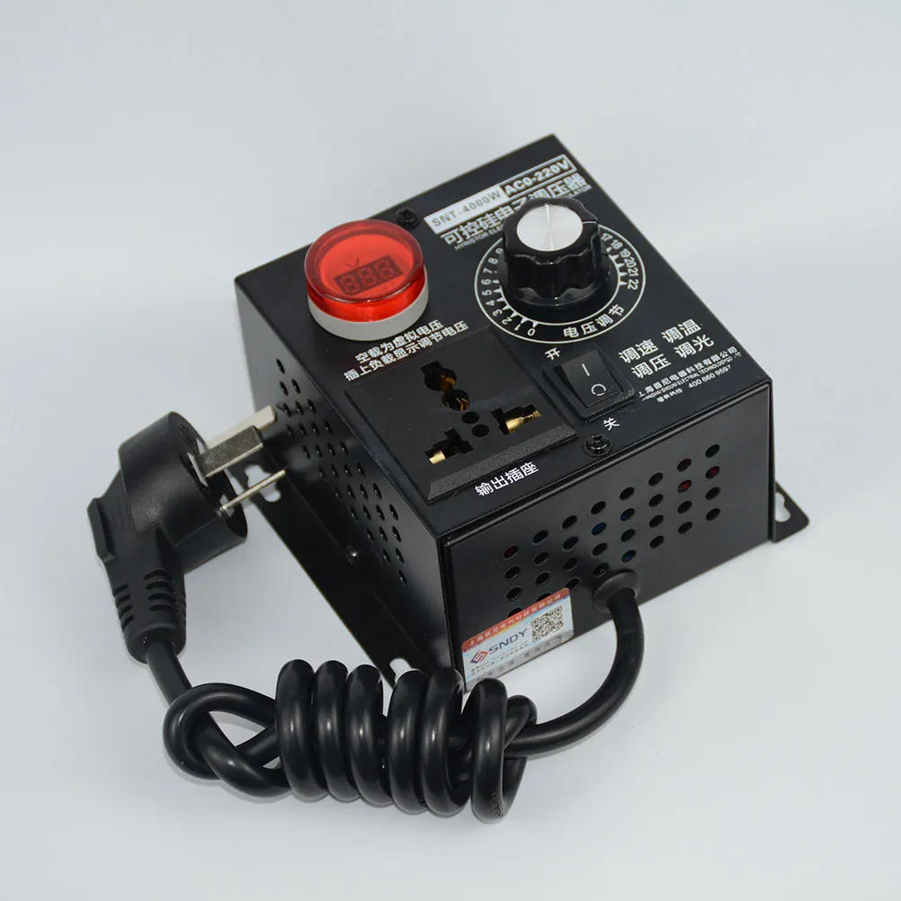 220V 4Kw Ac Motor Speed Controller Fan Dimmer Voltage Regulator Adjustable Ac Voltage Motor Control Zero
220V 4Kw Ac Motor Speed Controller Fan Dimmer Voltage Regulator Adjustable Ac Voltage Motor Control Zero